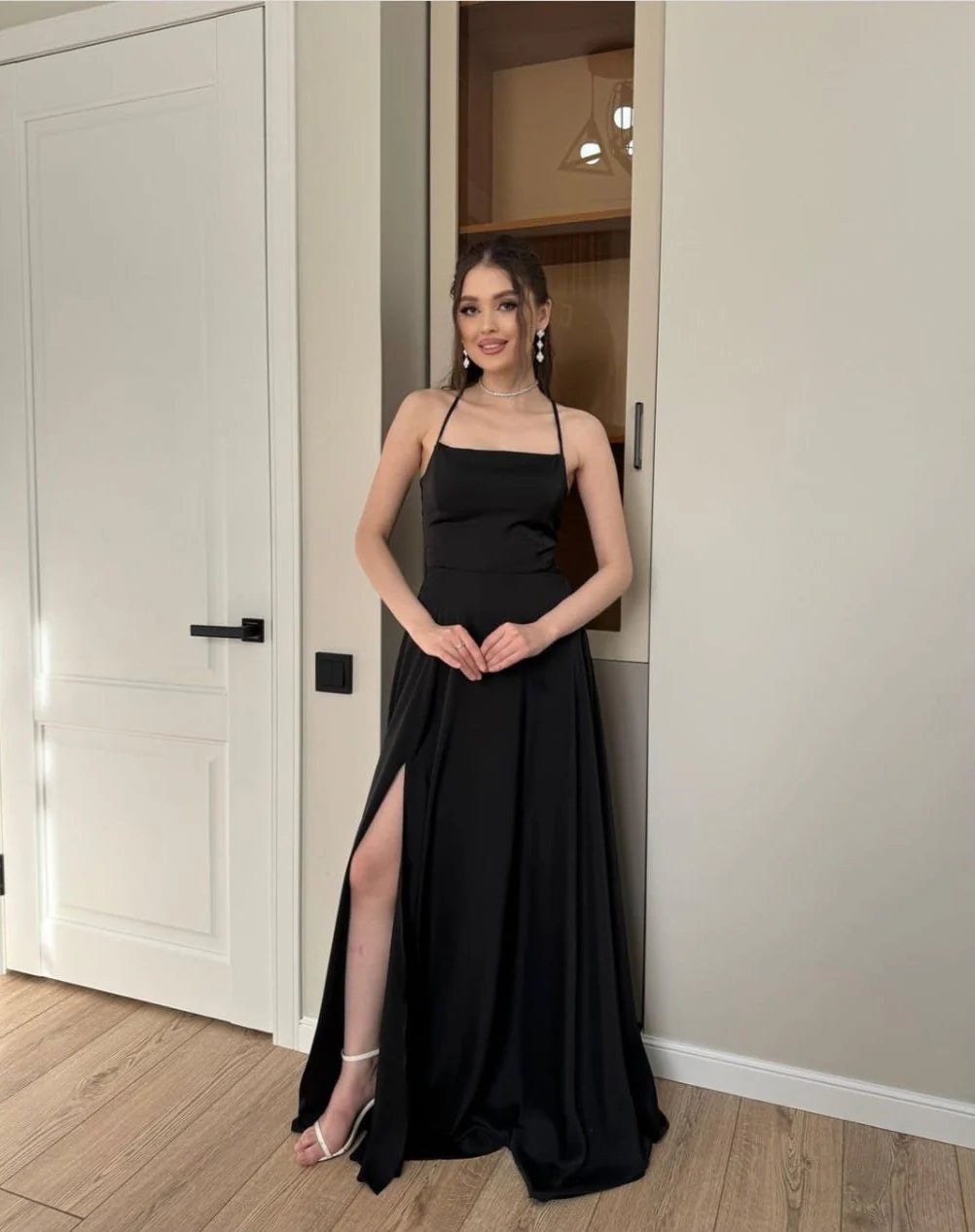 Spaghetti High Slit Body con