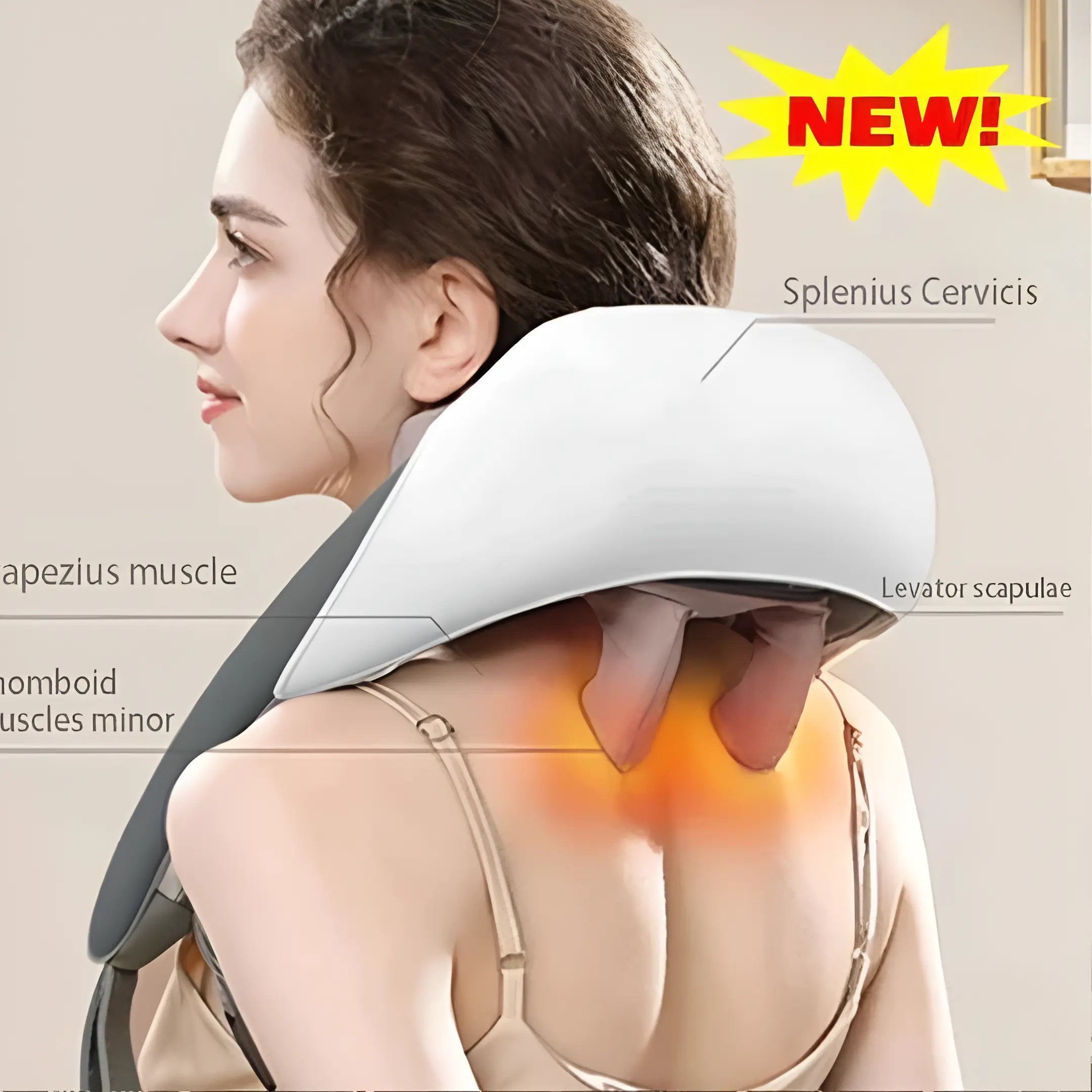 Electric Neck & Shoulder Relaxation Massager with Heat Comfort