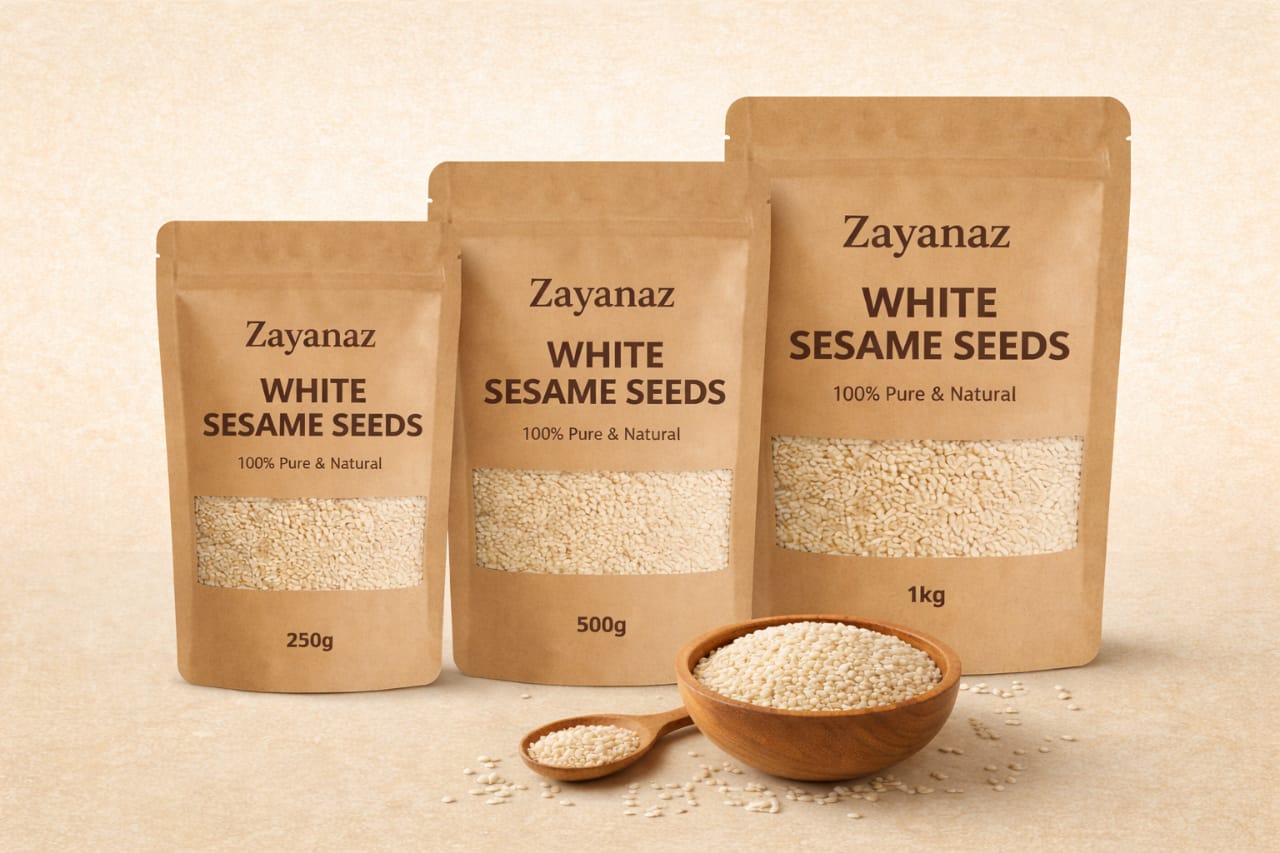 Premium White Sesame Seeds (Safed Til) – 100% Pure & Fresh Crop
