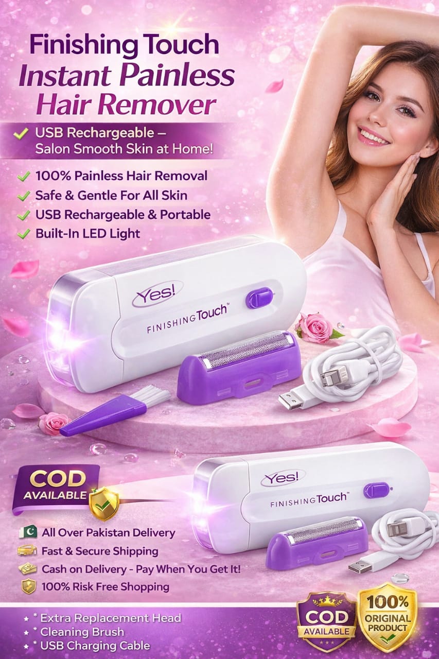 Finishing Touch Instant Painless Hair Remover for Women – USB Rechargeable