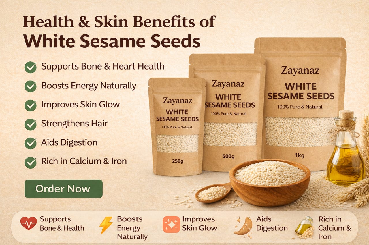 Premium White Sesame Seeds (Safed Til) – 100% Pure & Fresh Crop